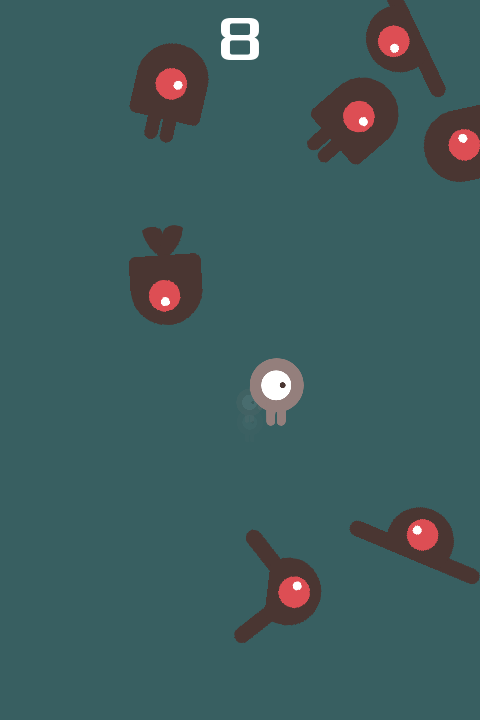 Dodge the Creeps, official Godot demo screenshot