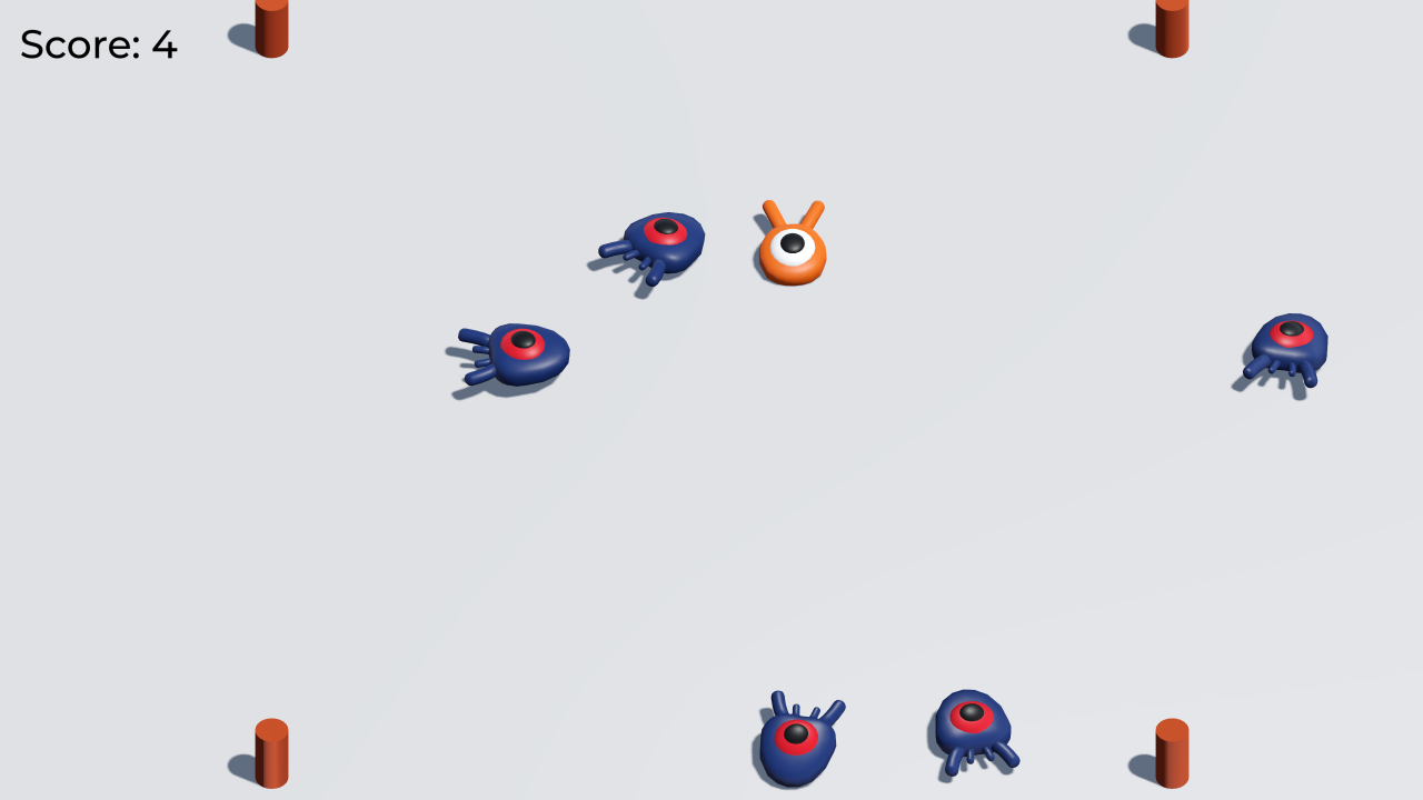 Squash the Creeps, official Godot demo screenshot